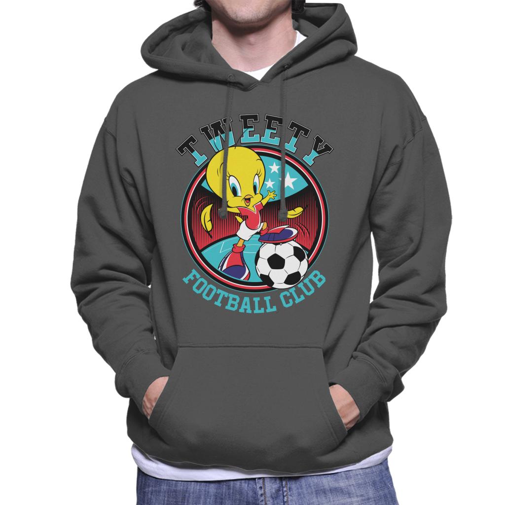 Looney Tunes Football Tweety FC Men's Hooded Sweatshirt-ALL + EVERY