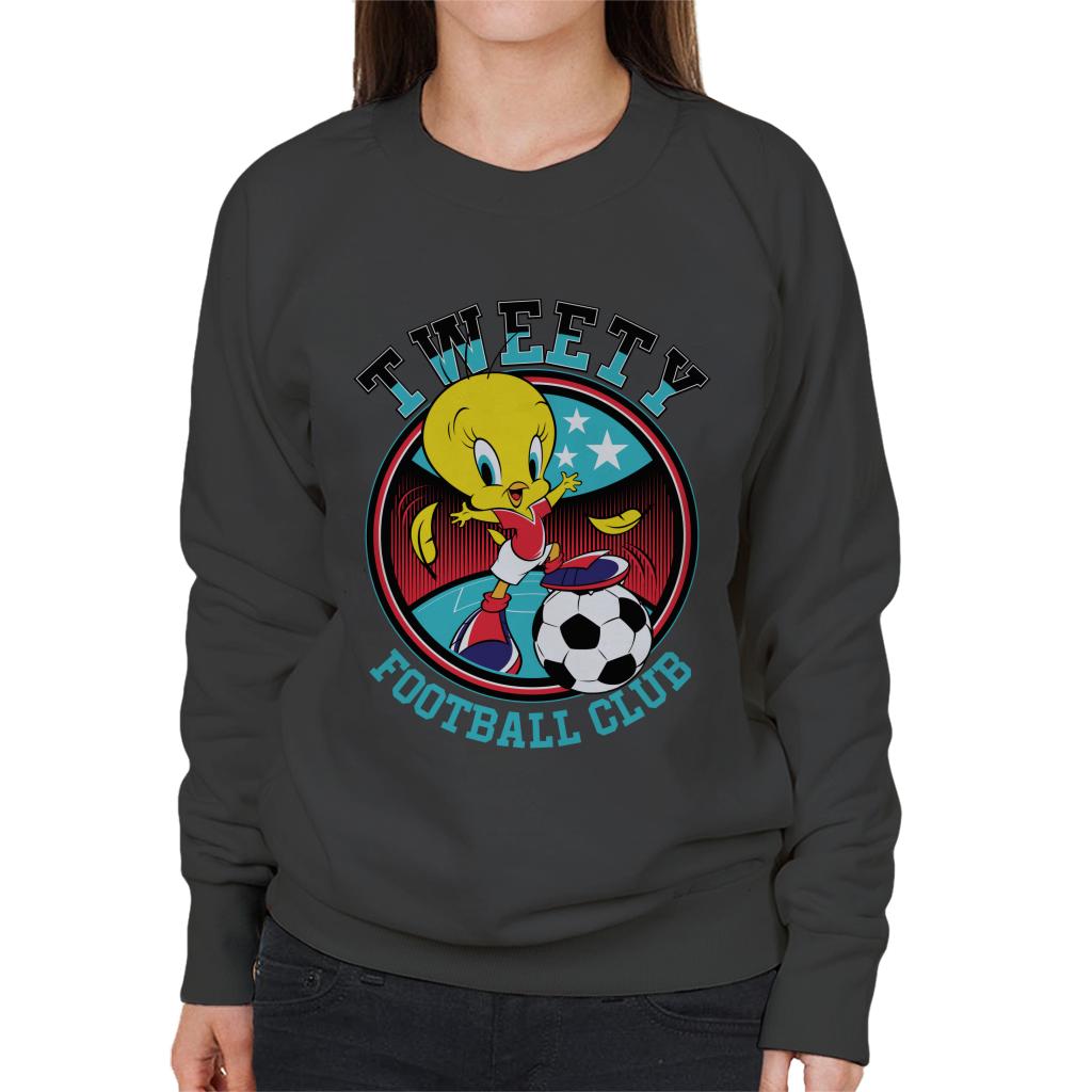 Looney Tunes Football Tweety FC Women's Sweatshirt-ALL + EVERY
