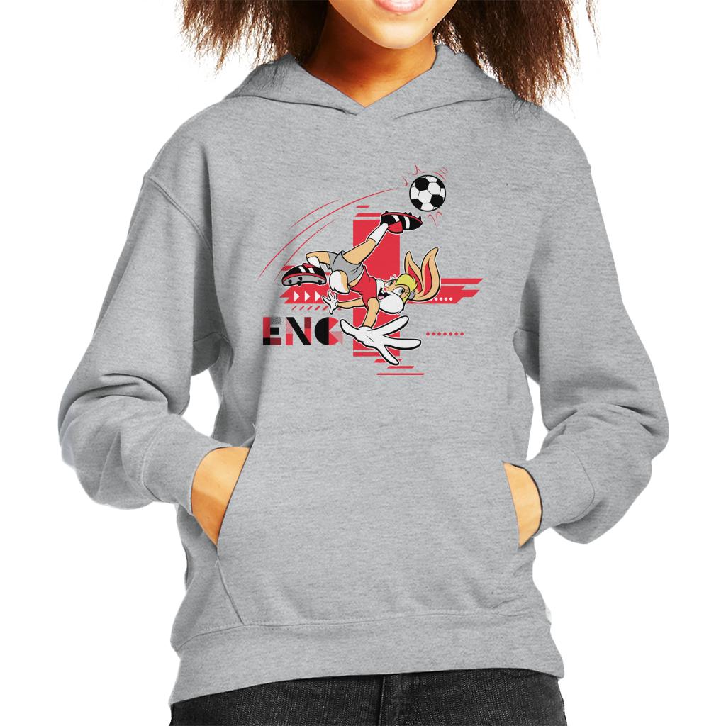 Looney Tunes Football Lola Bunny For England Kid's Hooded Sweatshirt-ALL + EVERY