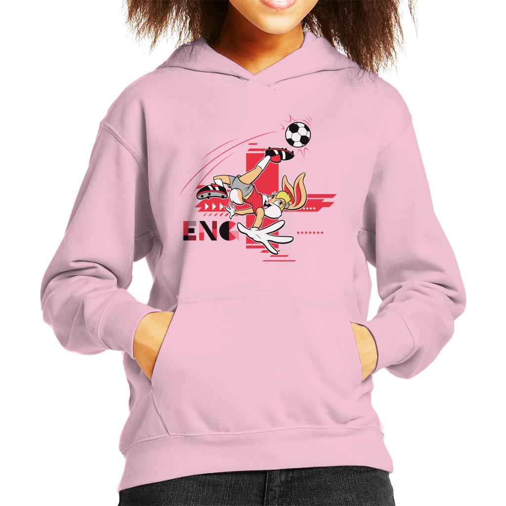 Looney Tunes Football Lola Bunny For England Kid's Hooded Sweatshirt-ALL + EVERY