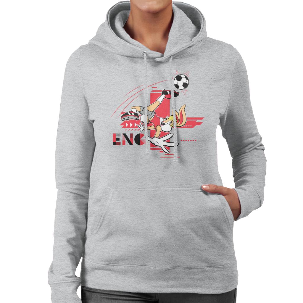 Looney Tunes Football Lola Bunny For England Women's Hooded Sweatshirt-ALL + EVERY