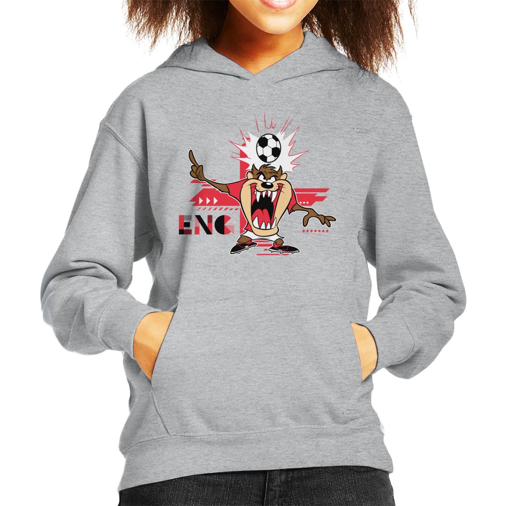 Looney Tunes Football Taz For England Kid's Hooded Sweatshirt-ALL + EVERY