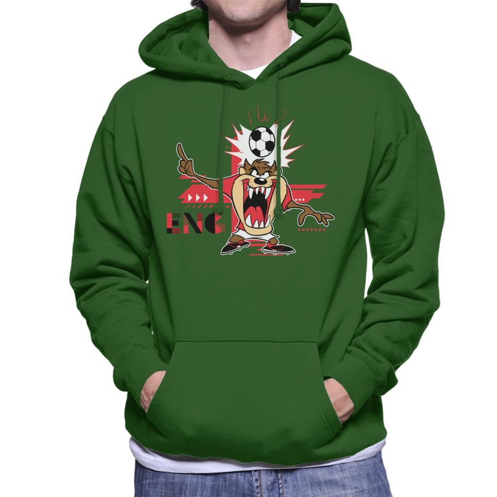 Looney Tunes Football Taz For England Men's Hooded Sweatshirt-ALL + EVERY