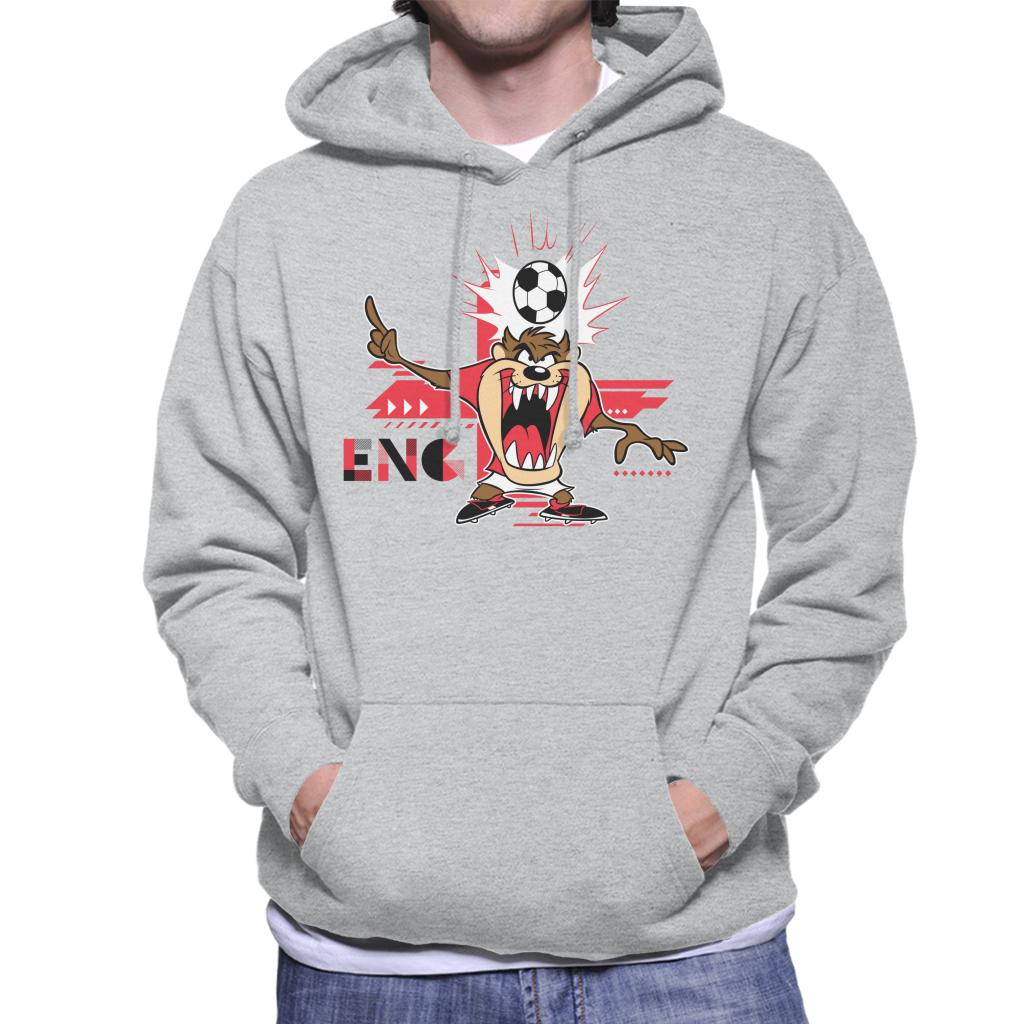 Looney Tunes Football Taz For England Men's Hooded Sweatshirt-ALL + EVERY