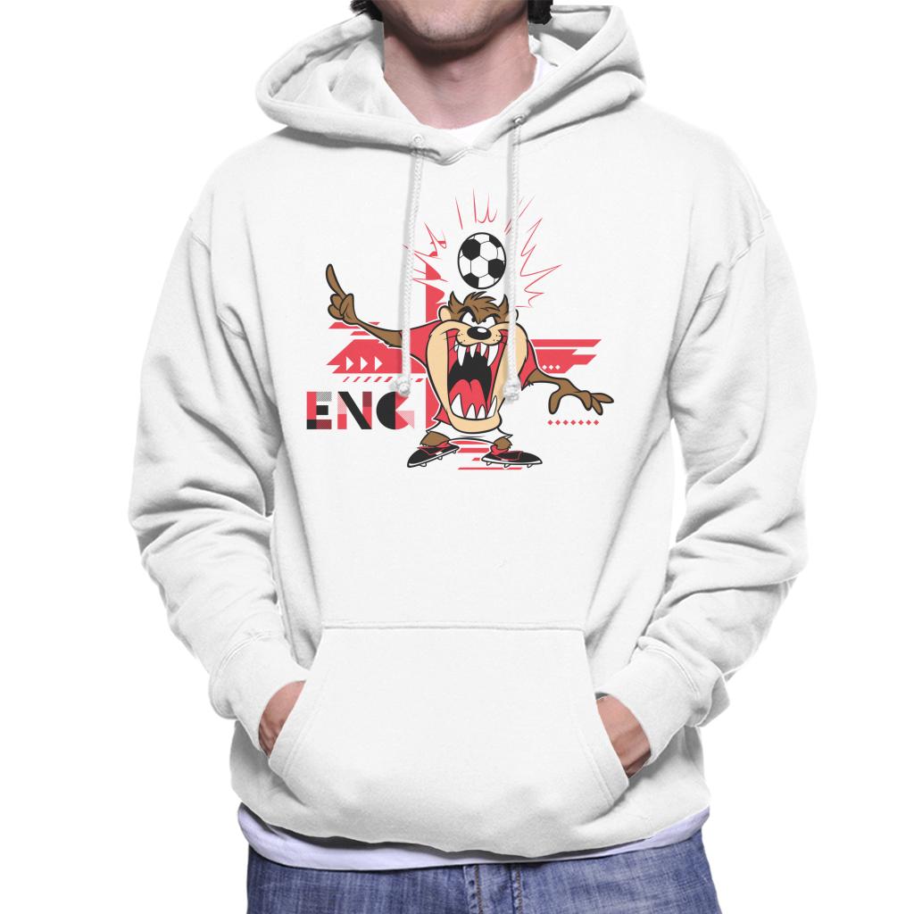 Looney Tunes Football Taz For England Men's Hooded Sweatshirt-ALL + EVERY