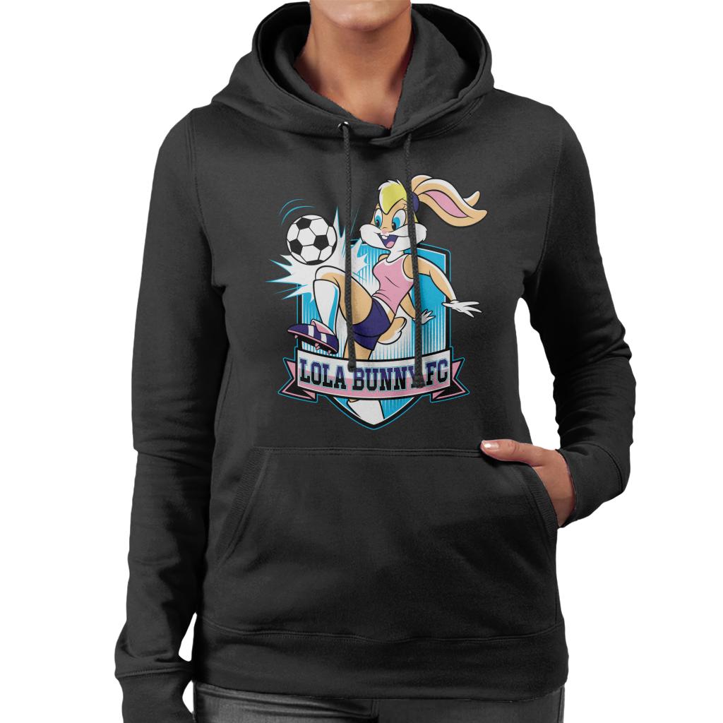 Looney Tunes Football Lola Bunny FC Women's Hooded Sweatshirt-ALL + EVERY