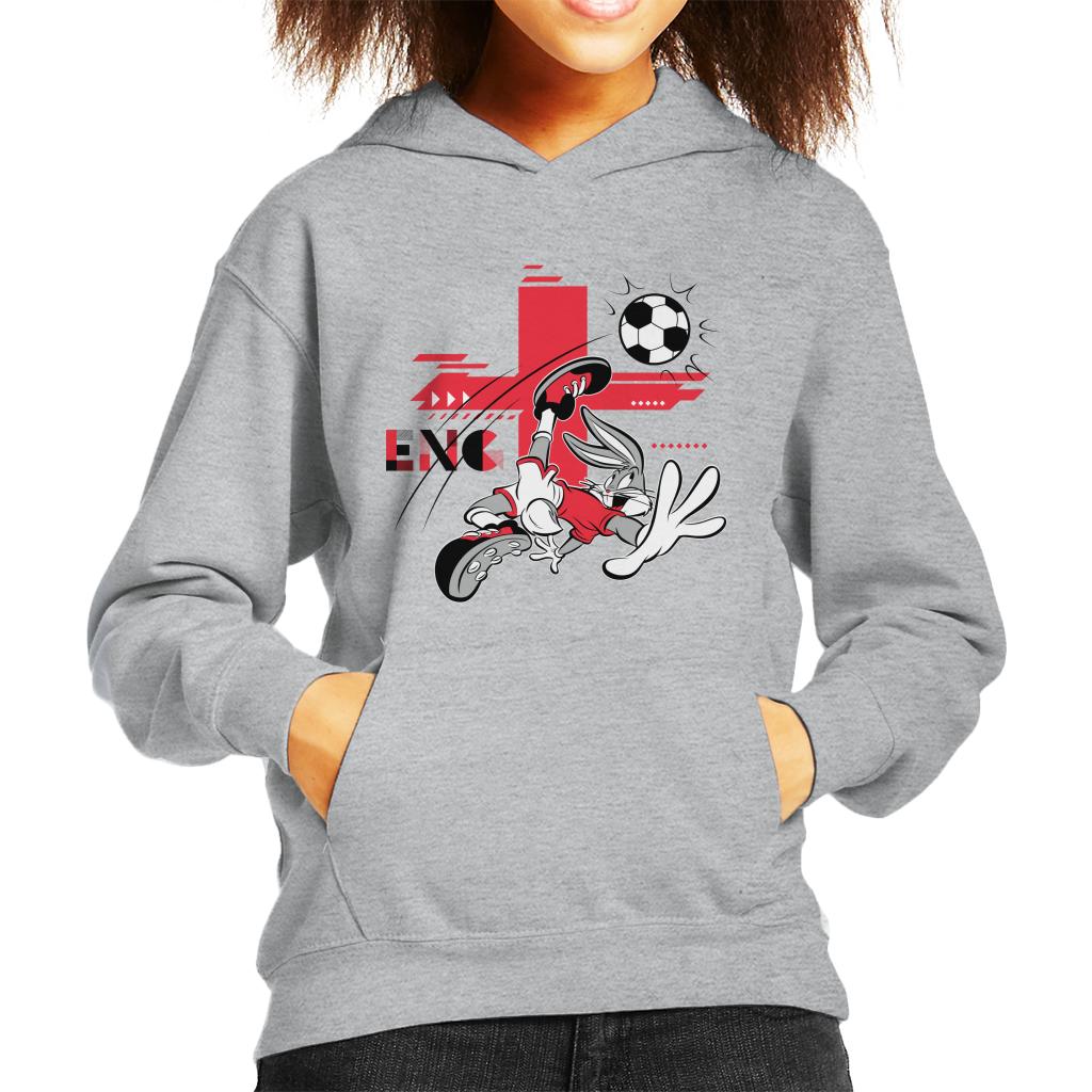 Looney Tunes Football Bugs Bunny For England Kid's Hooded Sweatshirt-ALL + EVERY