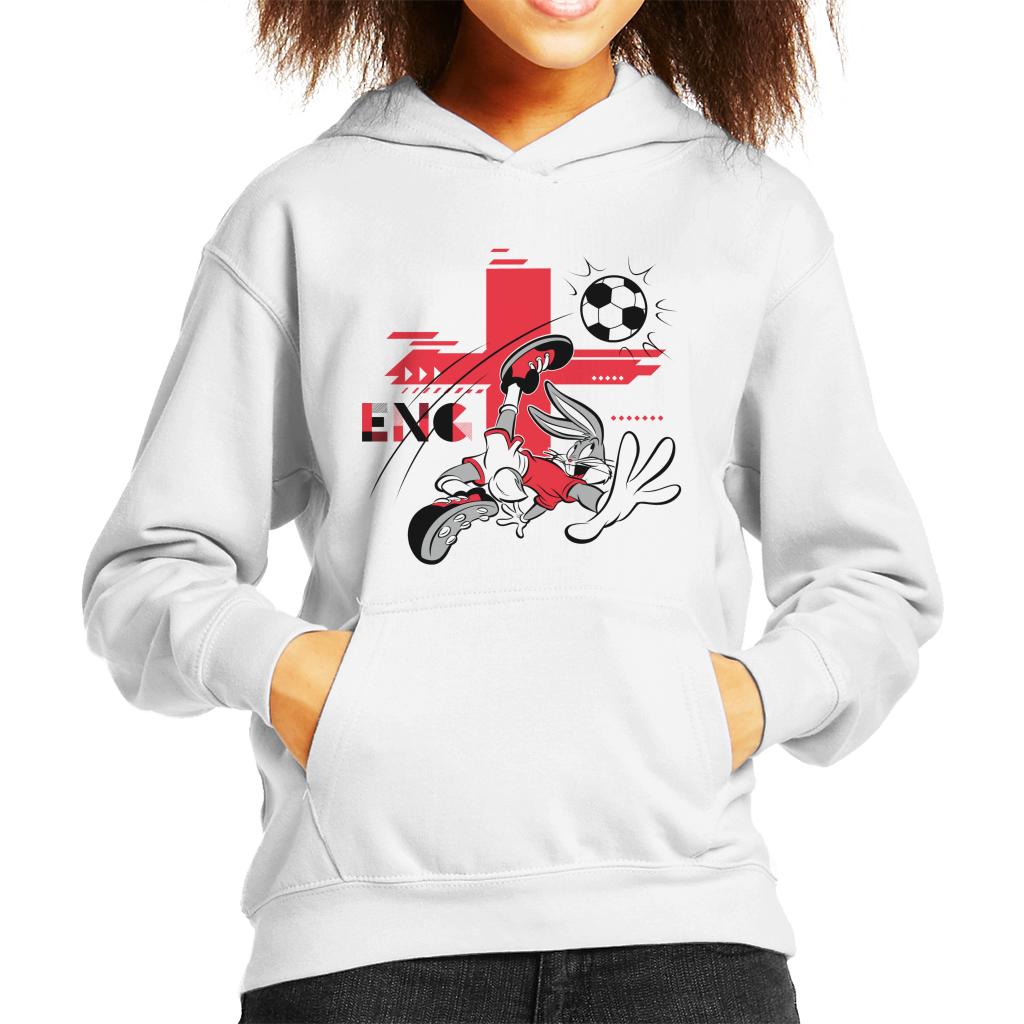 Looney Tunes Football Bugs Bunny For England Kid's Hooded Sweatshirt-ALL + EVERY