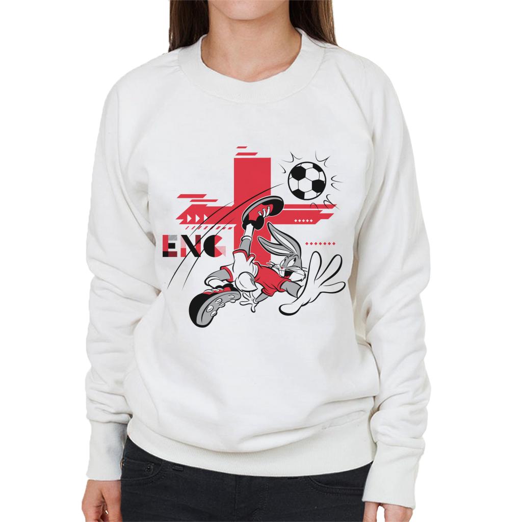 Looney Tunes Football Bugs Bunny For England Women's Sweatshirt-ALL + EVERY