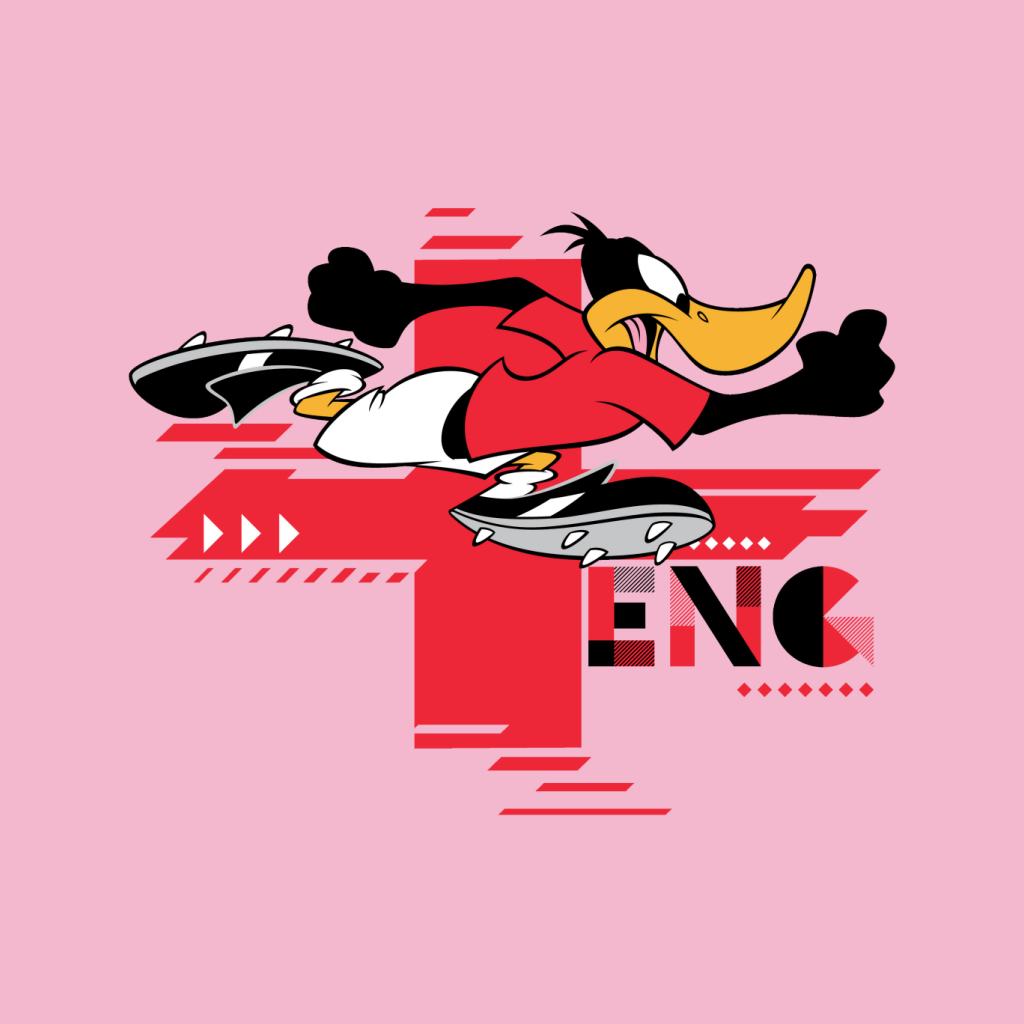 Looney Tunes Football Daffy Duck For England Women's Hooded Sweatshirt-ALL + EVERY
