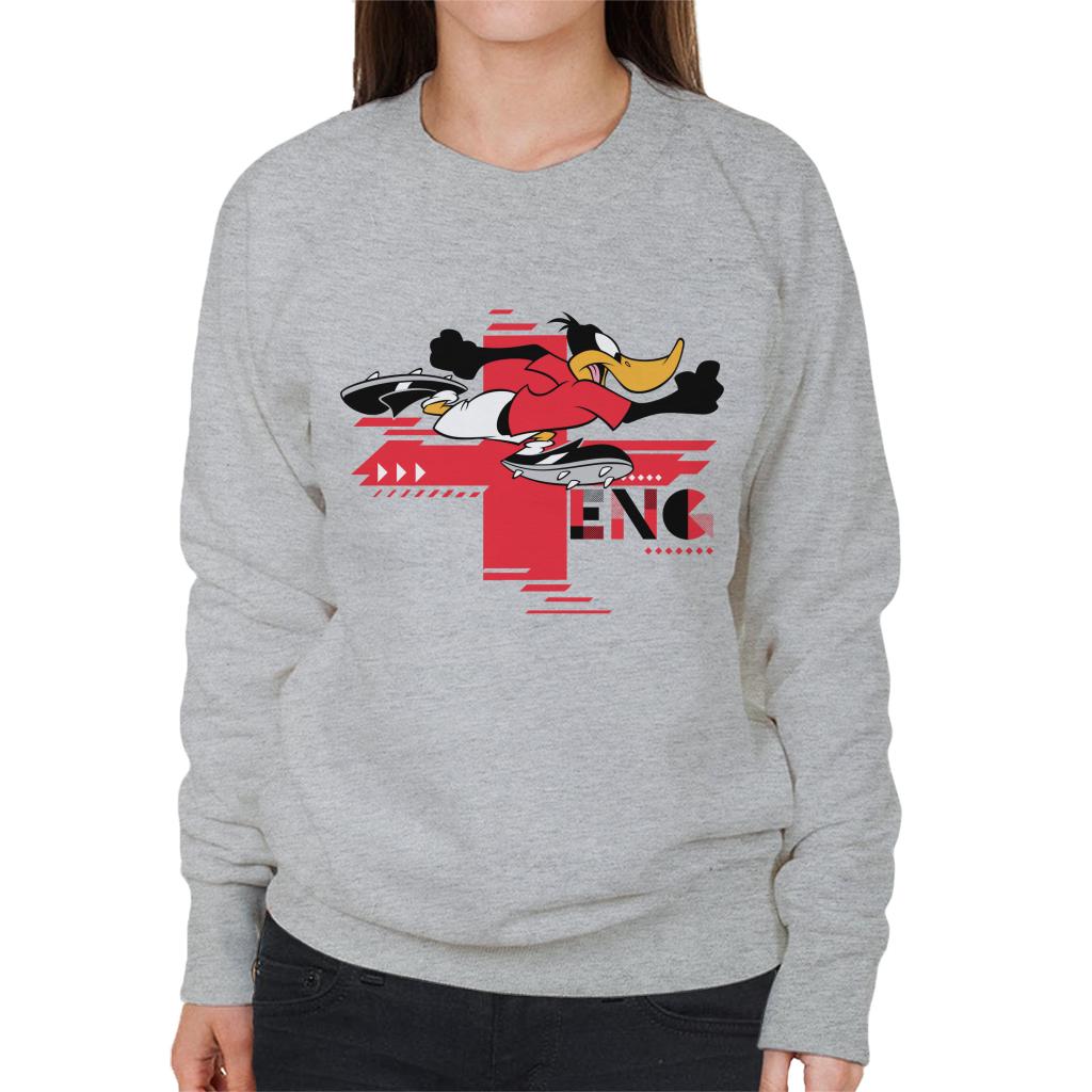 Looney Tunes Football Daffy Duck For England Women's Sweatshirt-ALL + EVERY
