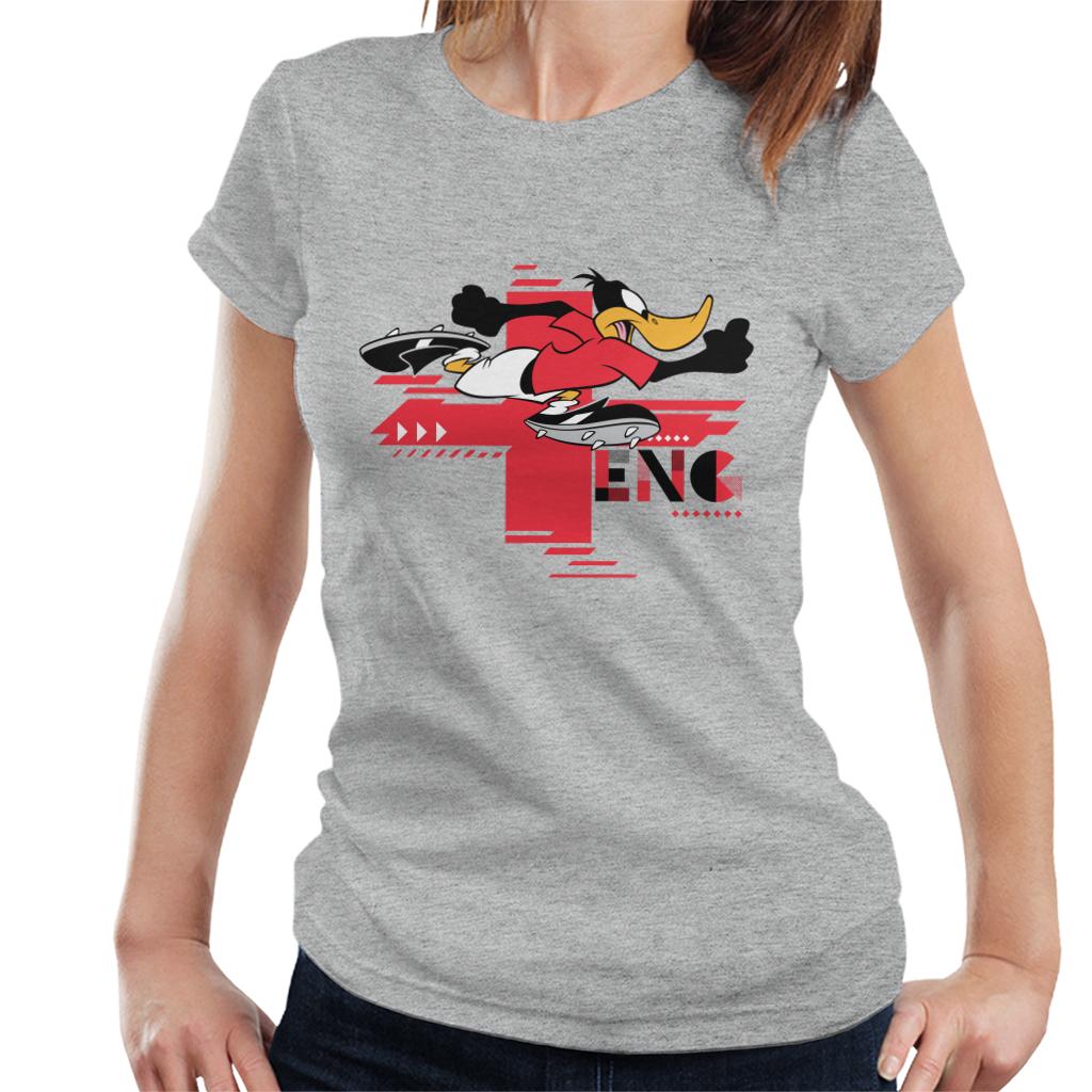 Looney Tunes Football Daffy Duck For England Women's T-Shirt-ALL + EVERY