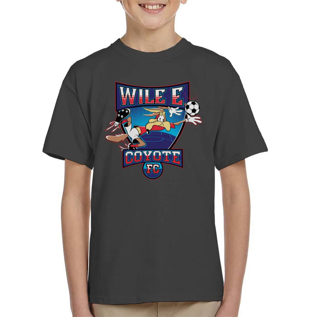 Looney Tunes Football Wile E Coyote FC Kid's T-Shirt-ALL + EVERY