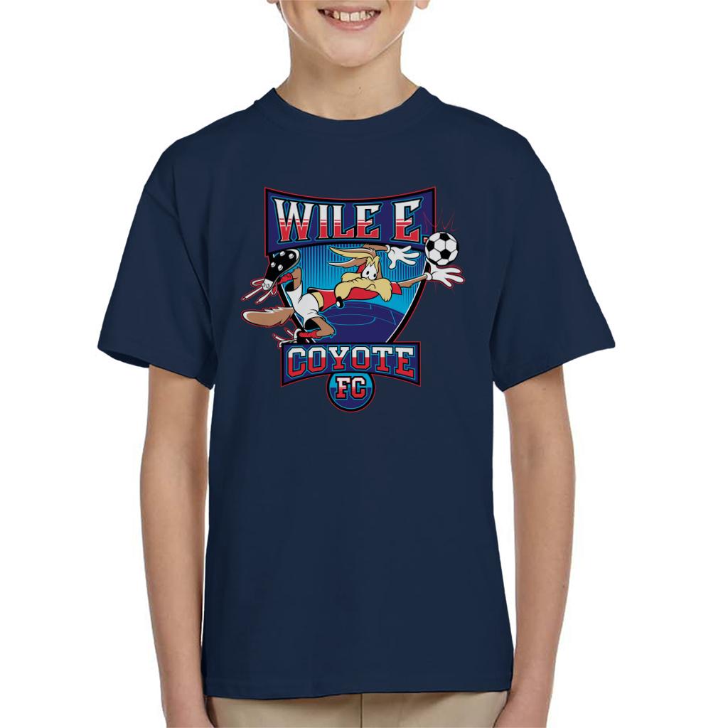 Looney Tunes Football Wile E Coyote FC Kid's T-Shirt-ALL + EVERY