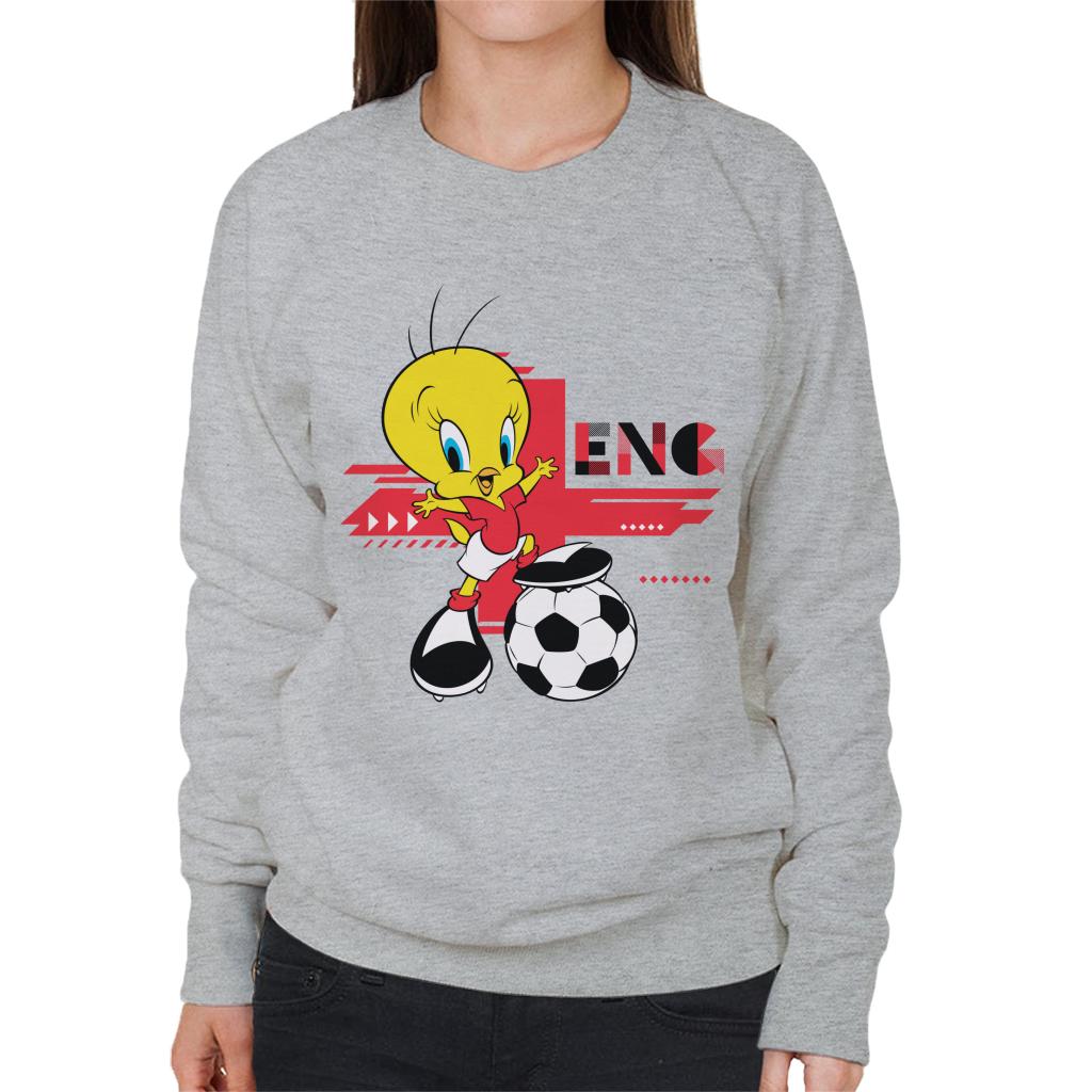 Looney Tunes Football Tweety Pie For England Women's Sweatshirt-ALL + EVERY