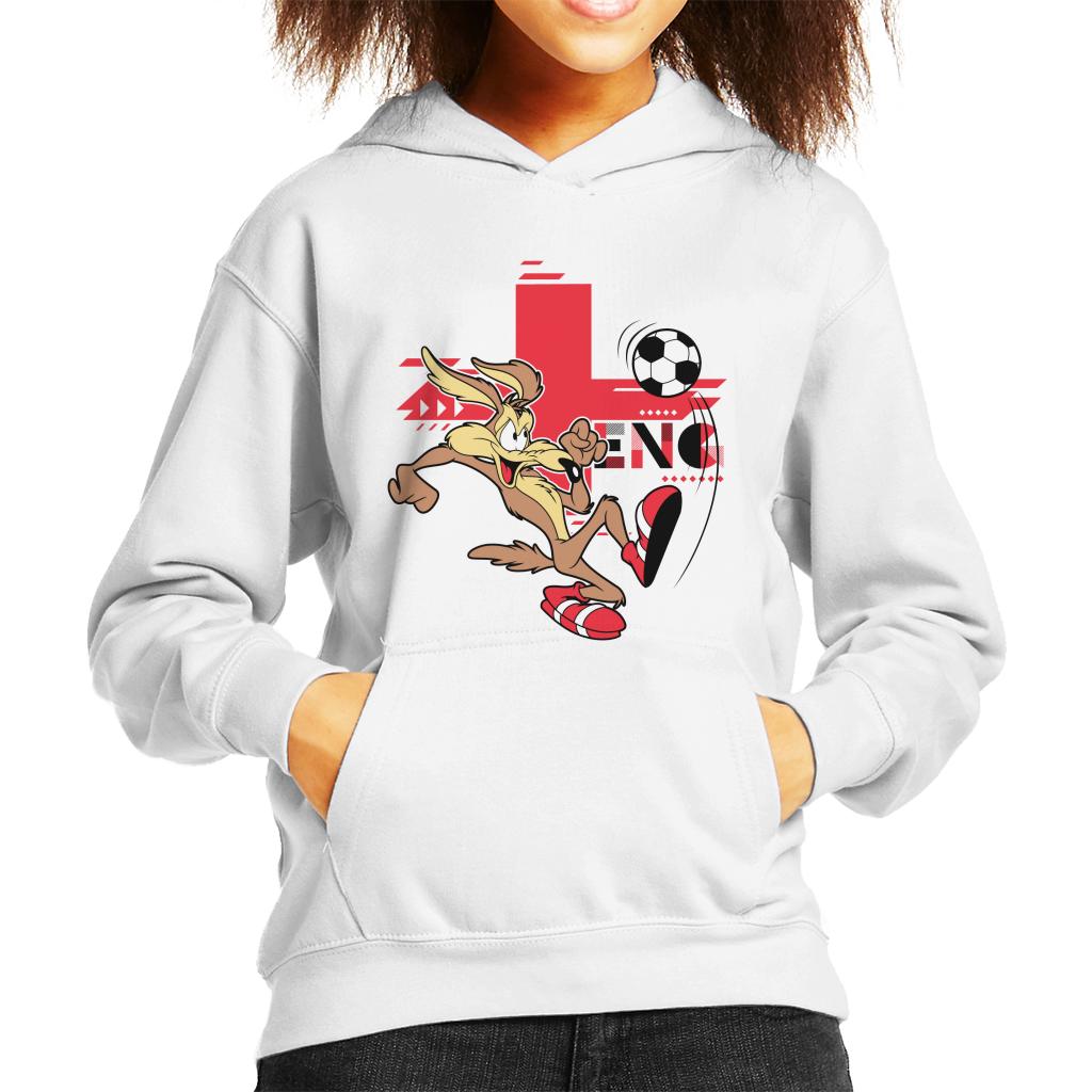 Looney Tunes Football Wile E Coyote Skills Kid's Hooded Sweatshirt-ALL + EVERY