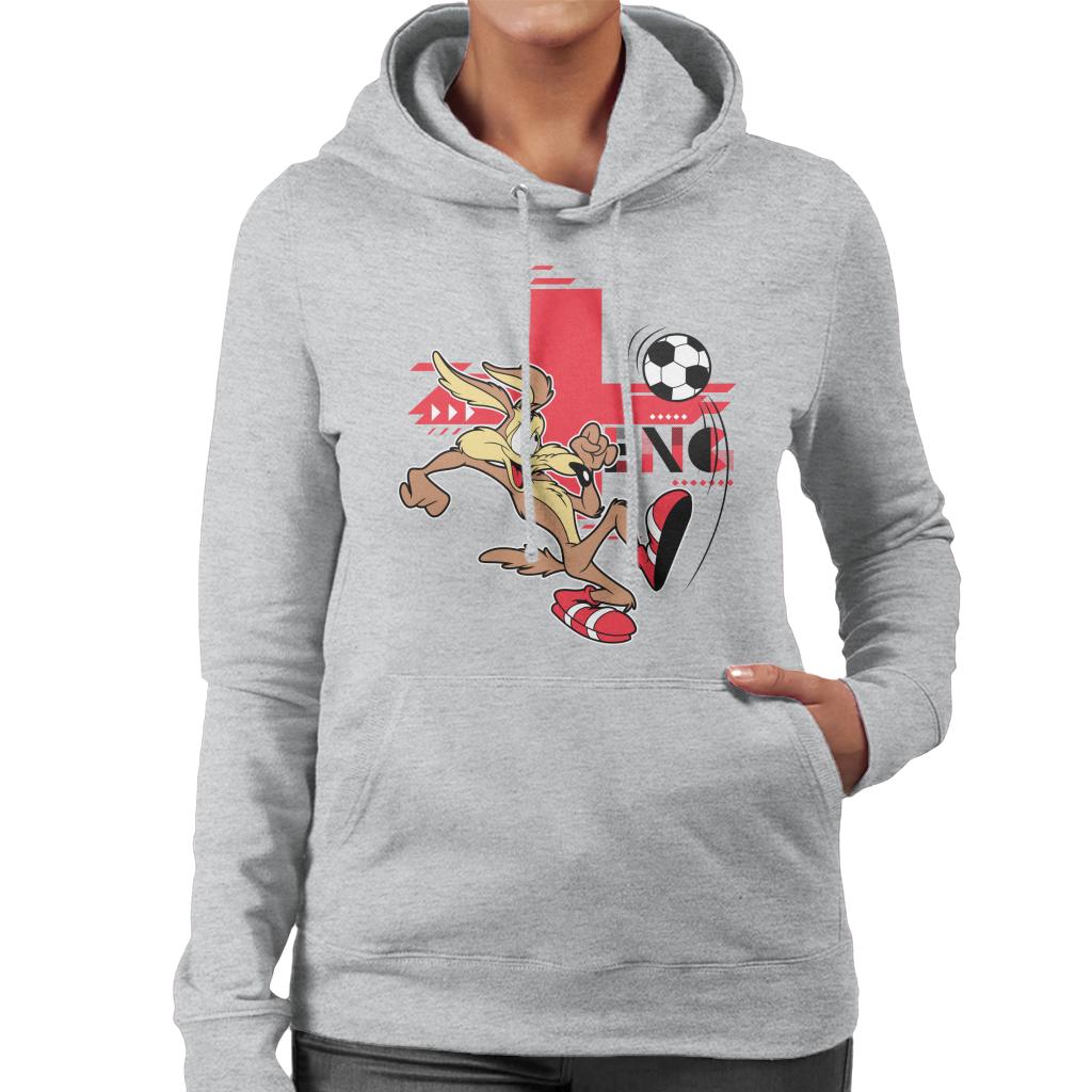 Looney Tunes Football Wile E Coyote Skills Women's Hooded Sweatshirt-ALL + EVERY