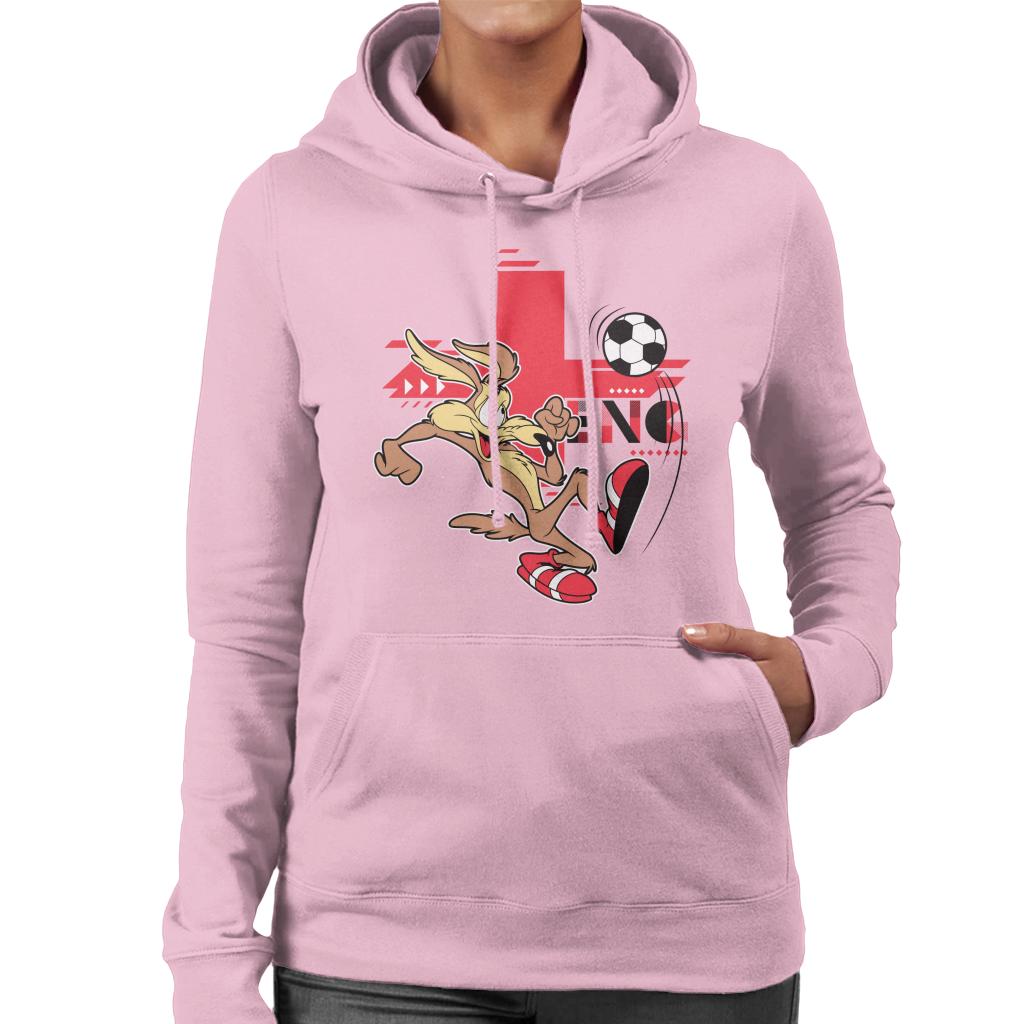 Looney Tunes Football Wile E Coyote Skills Women's Hooded Sweatshirt-ALL + EVERY