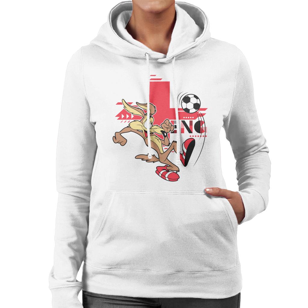 Looney Tunes Football Wile E Coyote Skills Women's Hooded Sweatshirt-ALL + EVERY