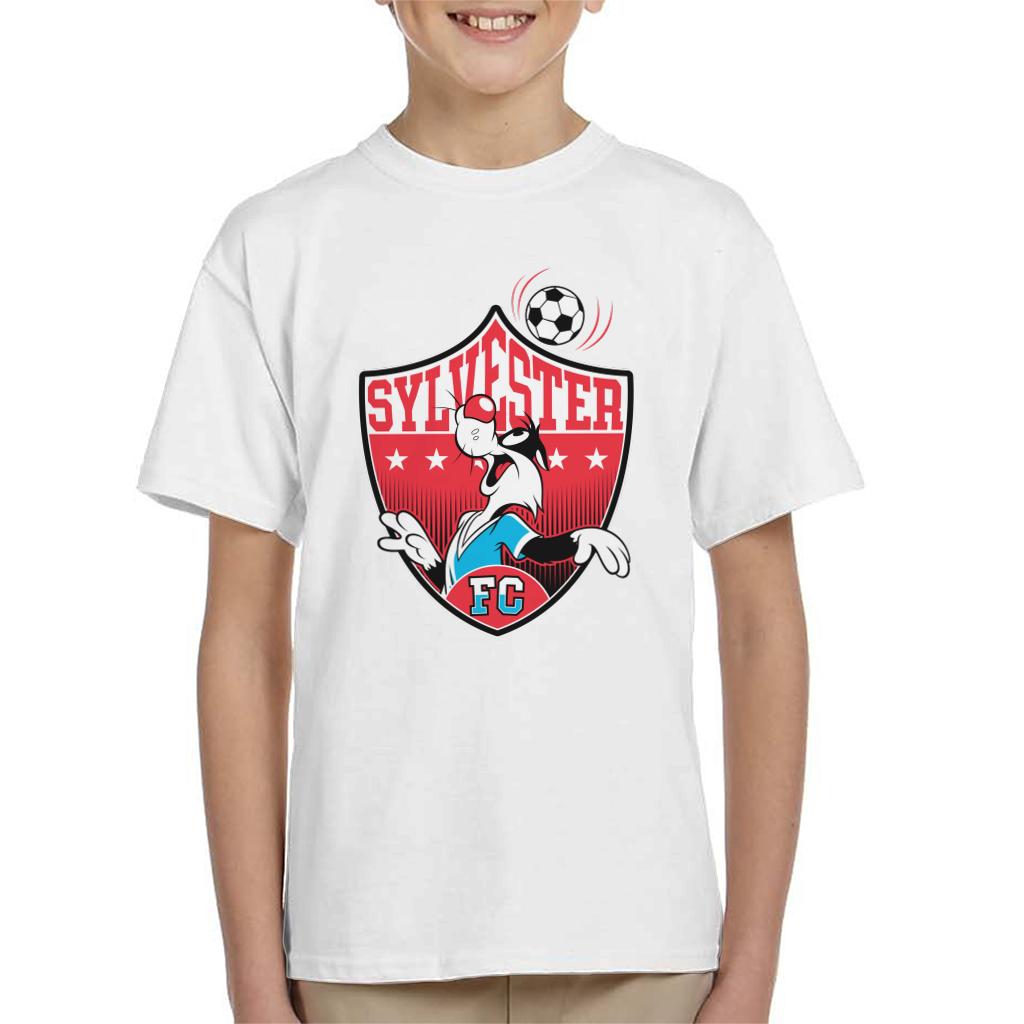 Looney Tunes Football Sylvester Emblem Kid's T-Shirt-ALL + EVERY