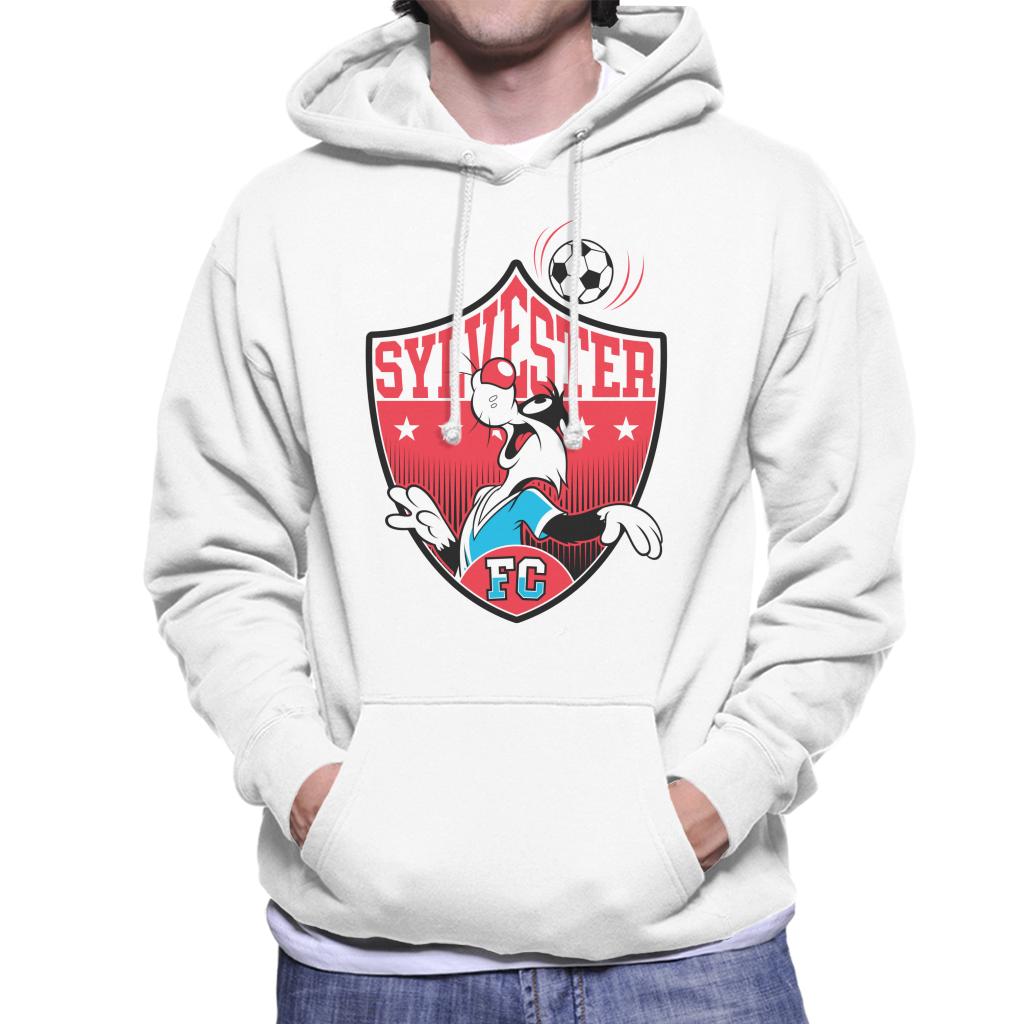 Looney Tunes Football Sylvester Emblem Men's Hooded Sweatshirt-ALL + EVERY