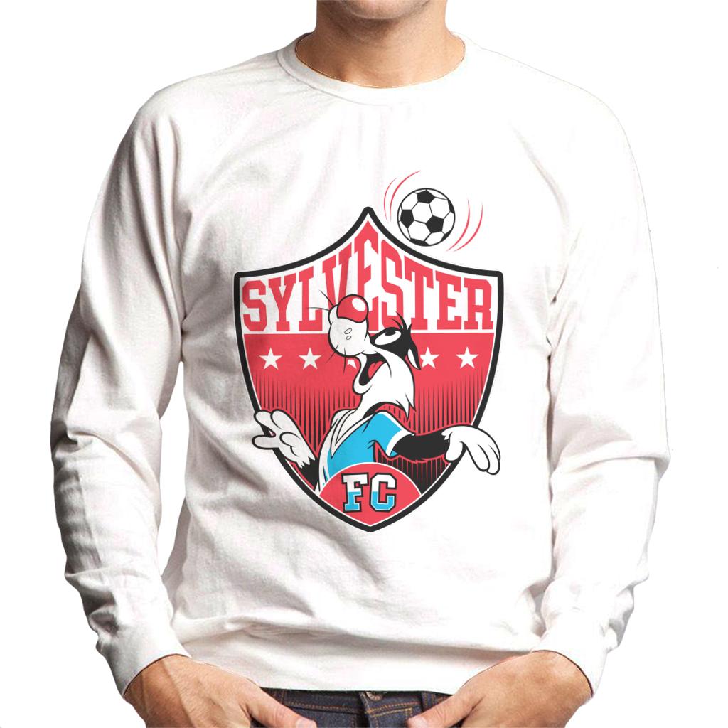 Looney Tunes Football Sylvester Emblem Men's Sweatshirt-ALL + EVERY
