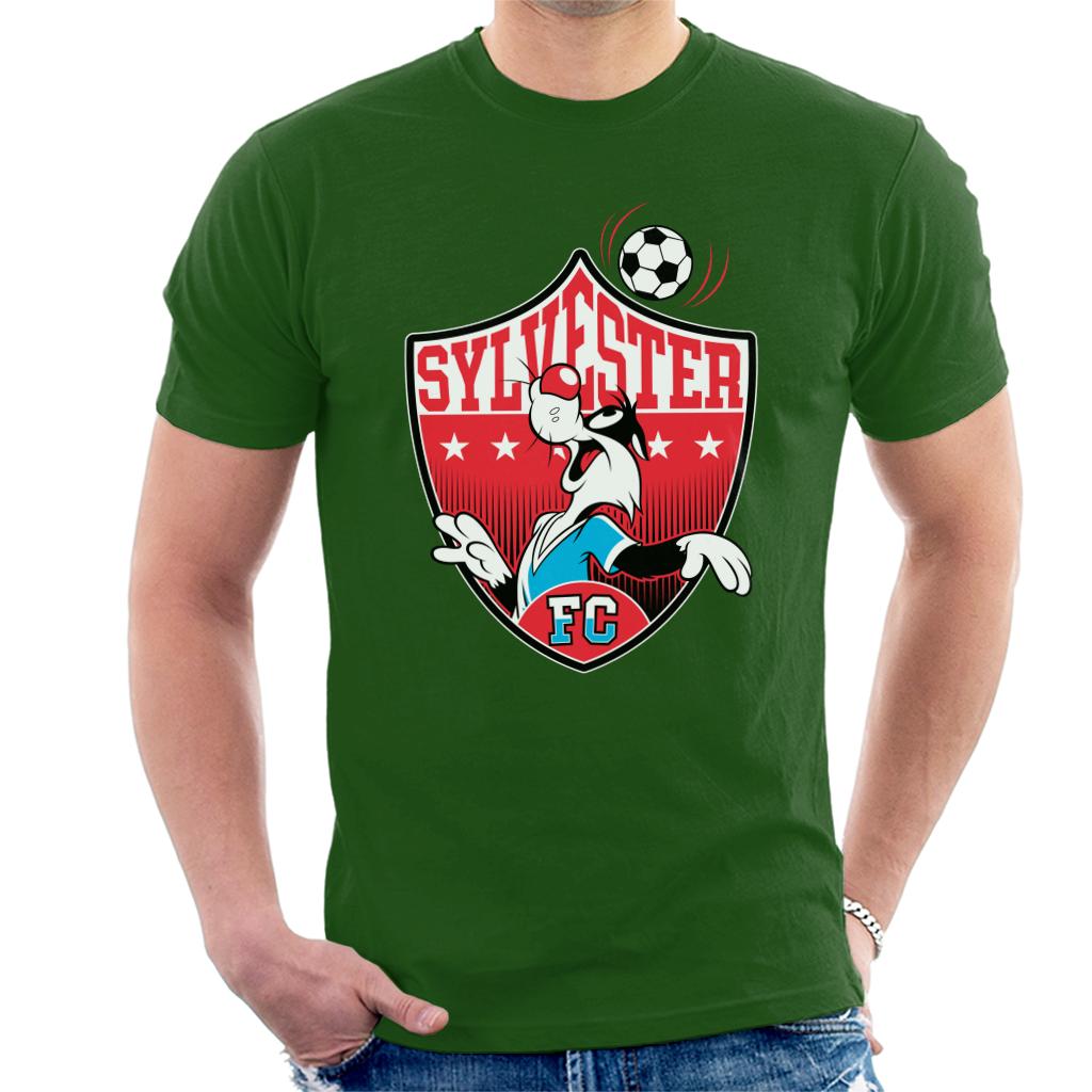 Looney Tunes Football Sylvester Emblem Men's T-Shirt-ALL + EVERY