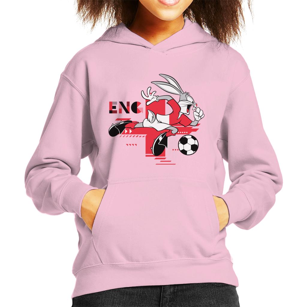 Looney Tunes Football Bugs Bunny Sprinting Kid's Hooded Sweatshirt-ALL + EVERY