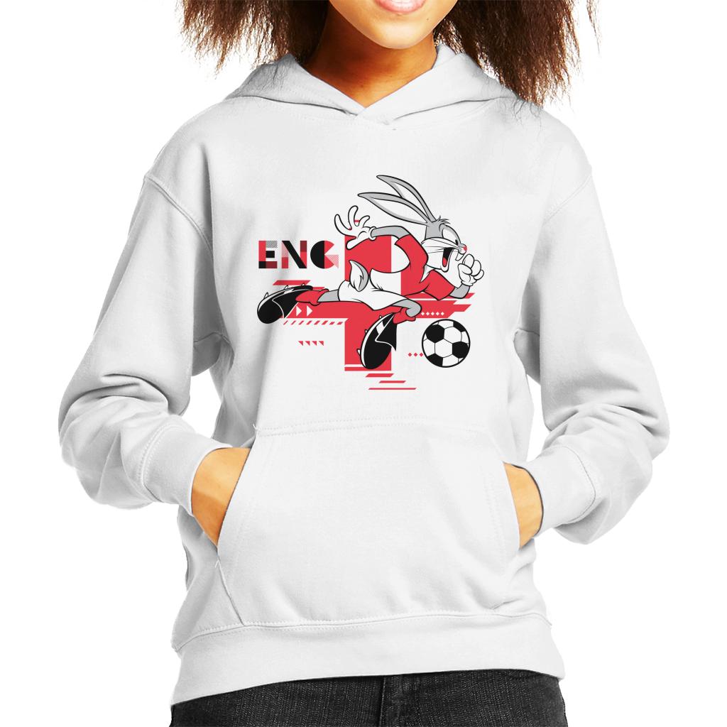 Looney Tunes Football Bugs Bunny Sprinting Kid's Hooded Sweatshirt-ALL + EVERY