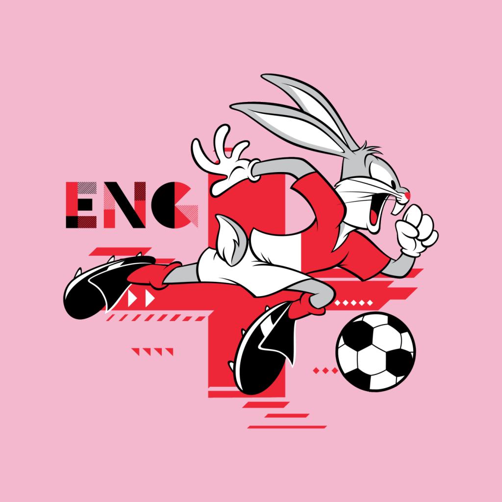 Looney Tunes Football Bugs Bunny Sprinting Kid's T-Shirt-ALL + EVERY