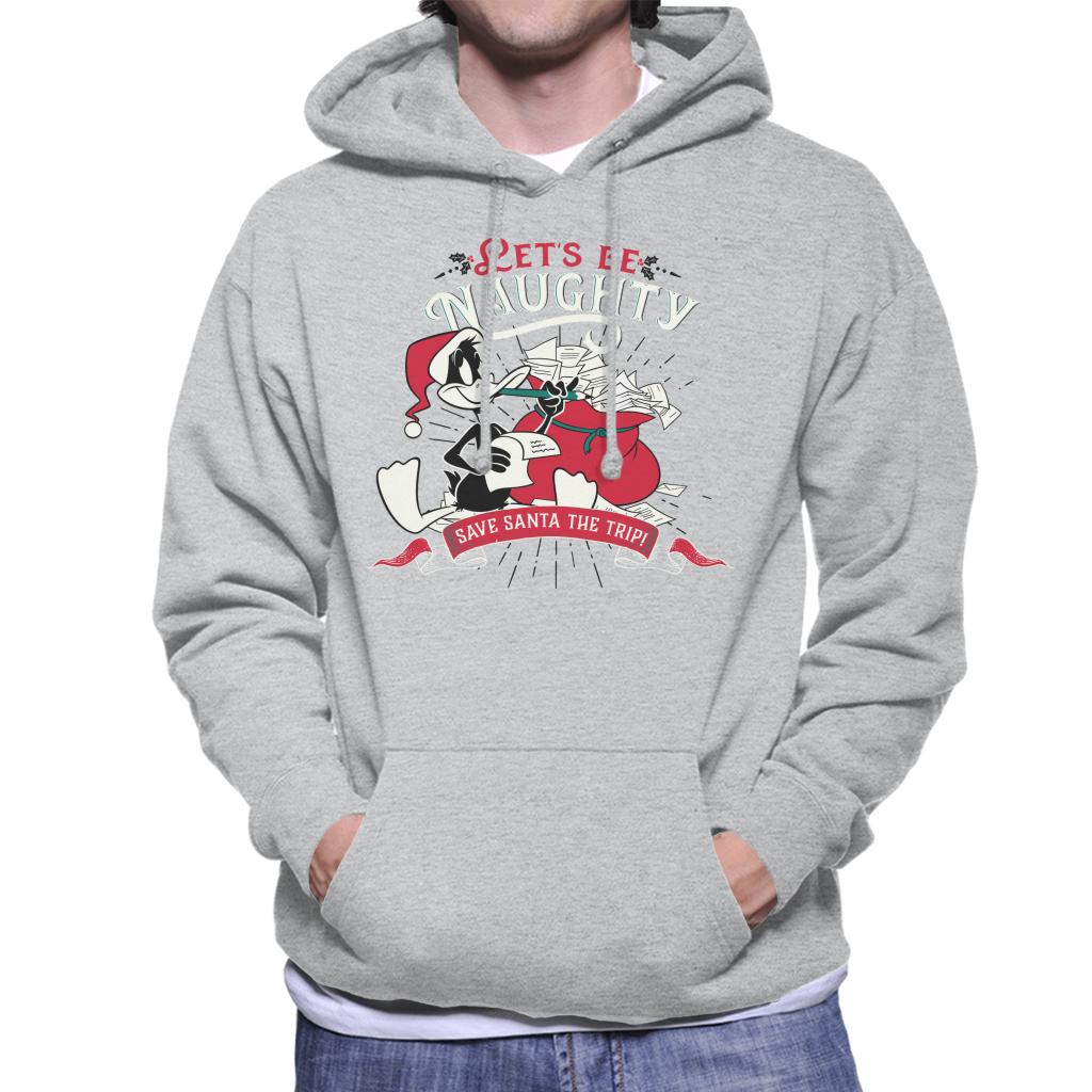 Looney Tunes Christmas Save Santa The Trip Men's Hooded Sweatshirt-ALL + EVERY