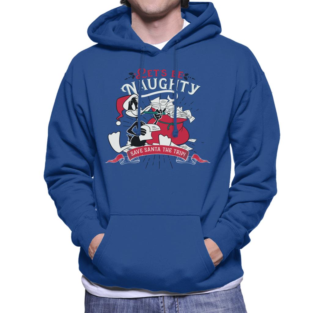 Looney Tunes Christmas Save Santa The Trip Men's Hooded Sweatshirt-ALL + EVERY