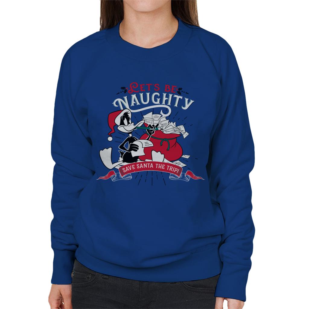 Looney Tunes Christmas Save Santa The Trip Women's Sweatshirt-ALL + EVERY