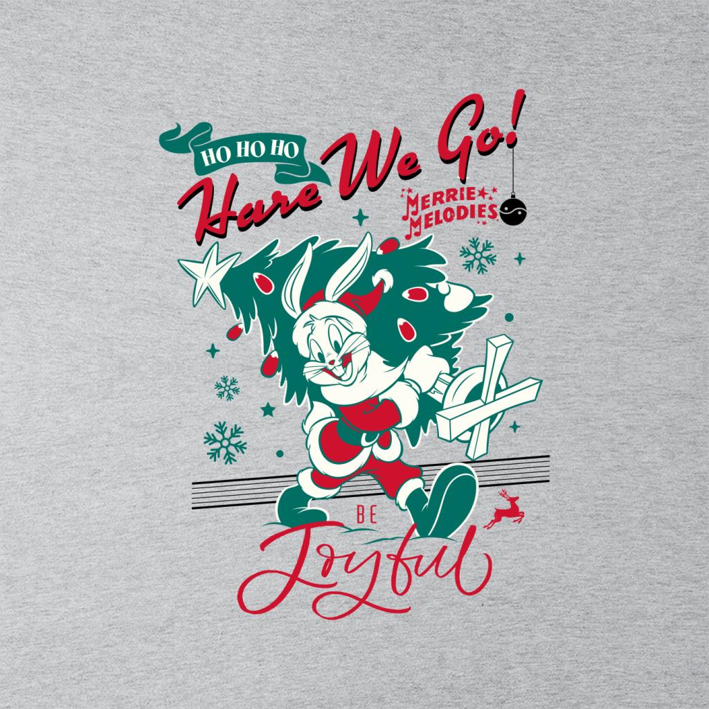 Looney Tunes Christmas Bugs Bunny Be Joyful Women's T-Shirt-ALL + EVERY