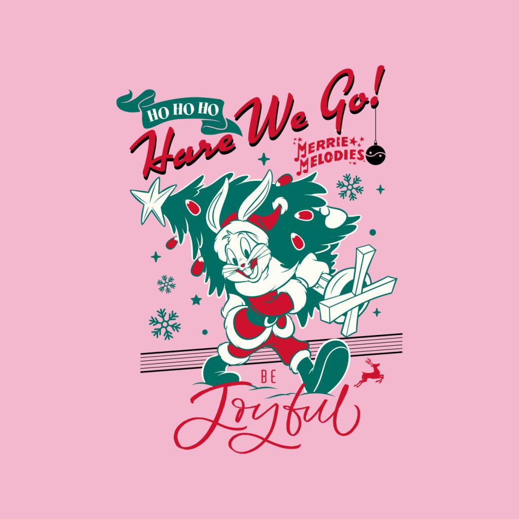 Looney Tunes Christmas Bugs Bunny Be Joyful Women's T-Shirt-ALL + EVERY