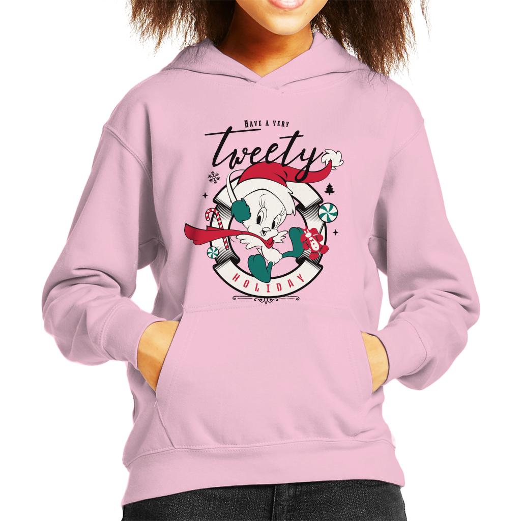 Looney Tunes Christmas Have A Very Tweety Holiday Kid's Hooded Sweatshirt-ALL + EVERY