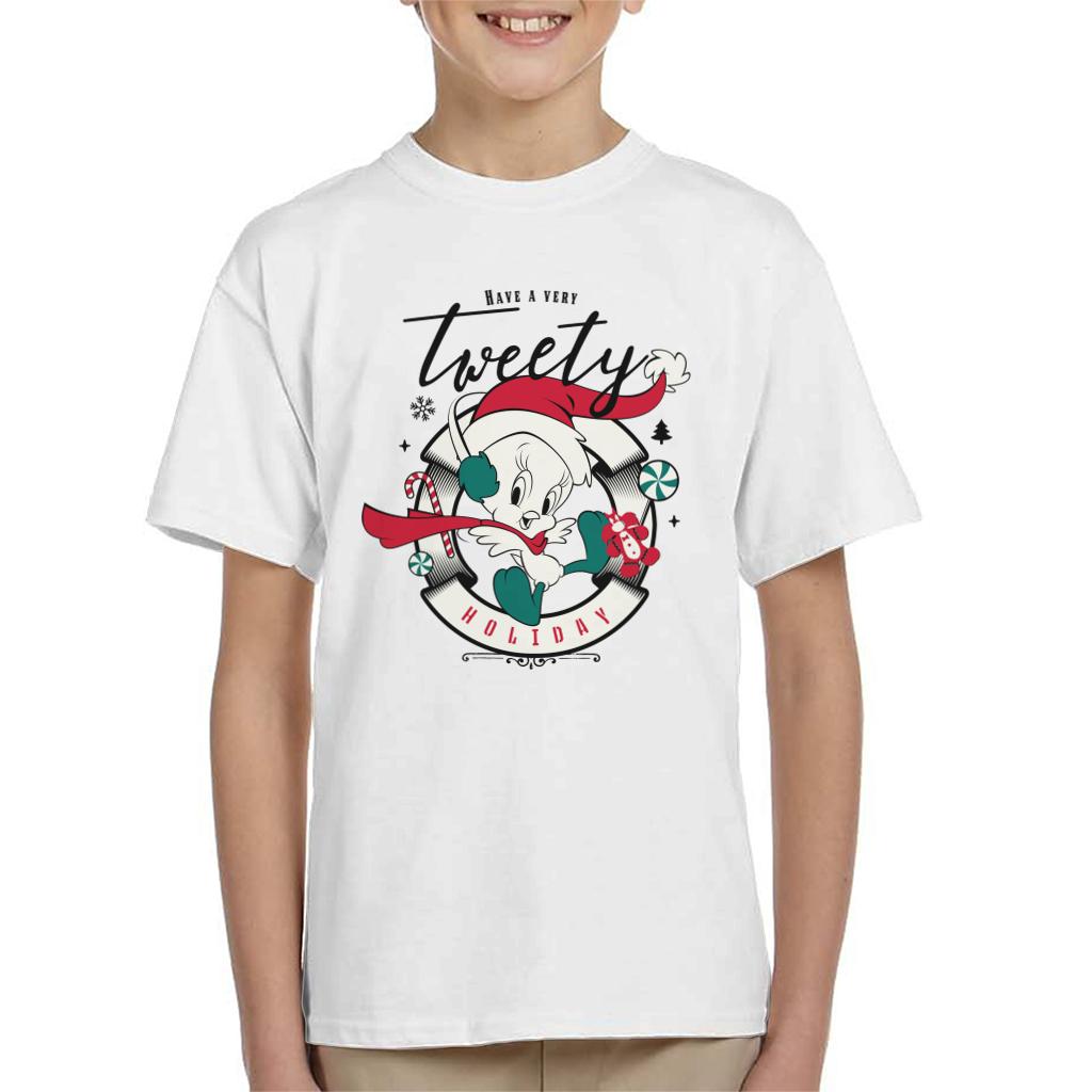 Looney Tunes Christmas Have A Very Tweety Holiday Kid's T-Shirt-ALL + EVERY