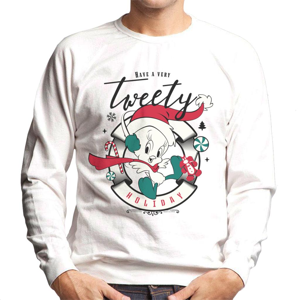 Looney Tunes Christmas Have A Very Tweety Holiday Men's Sweatshirt-ALL + EVERY