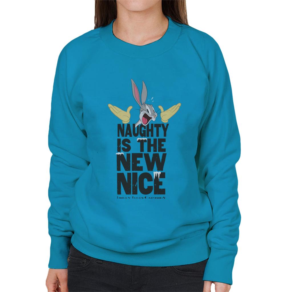 Looney Tunes Christmas Bugs Bunny New Nice Women's Sweatshirt-ALL + EVERY