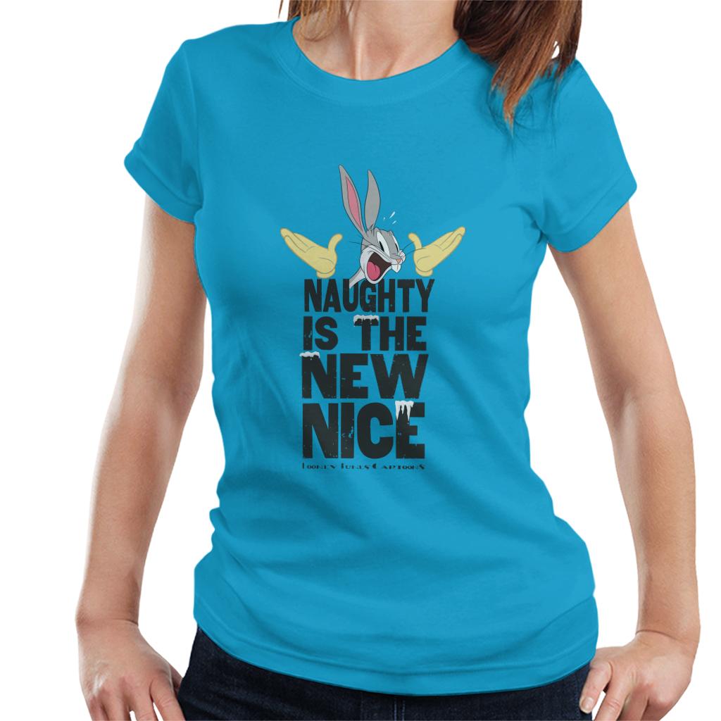 Looney Tunes Christmas Bugs Bunny New Nice Women's T-Shirt-ALL + EVERY