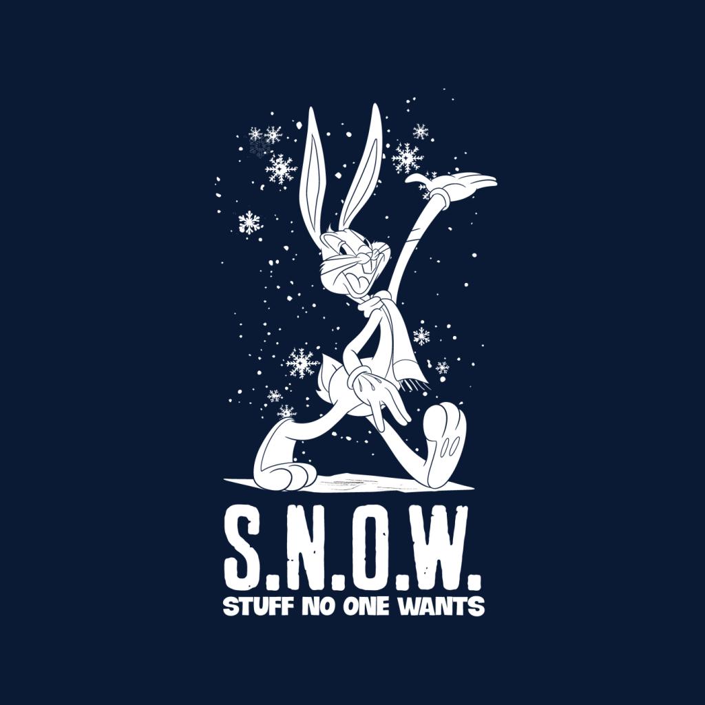 Looney Tunes Christmas Bugs Bunny Snow Women's T-Shirt-ALL + EVERY