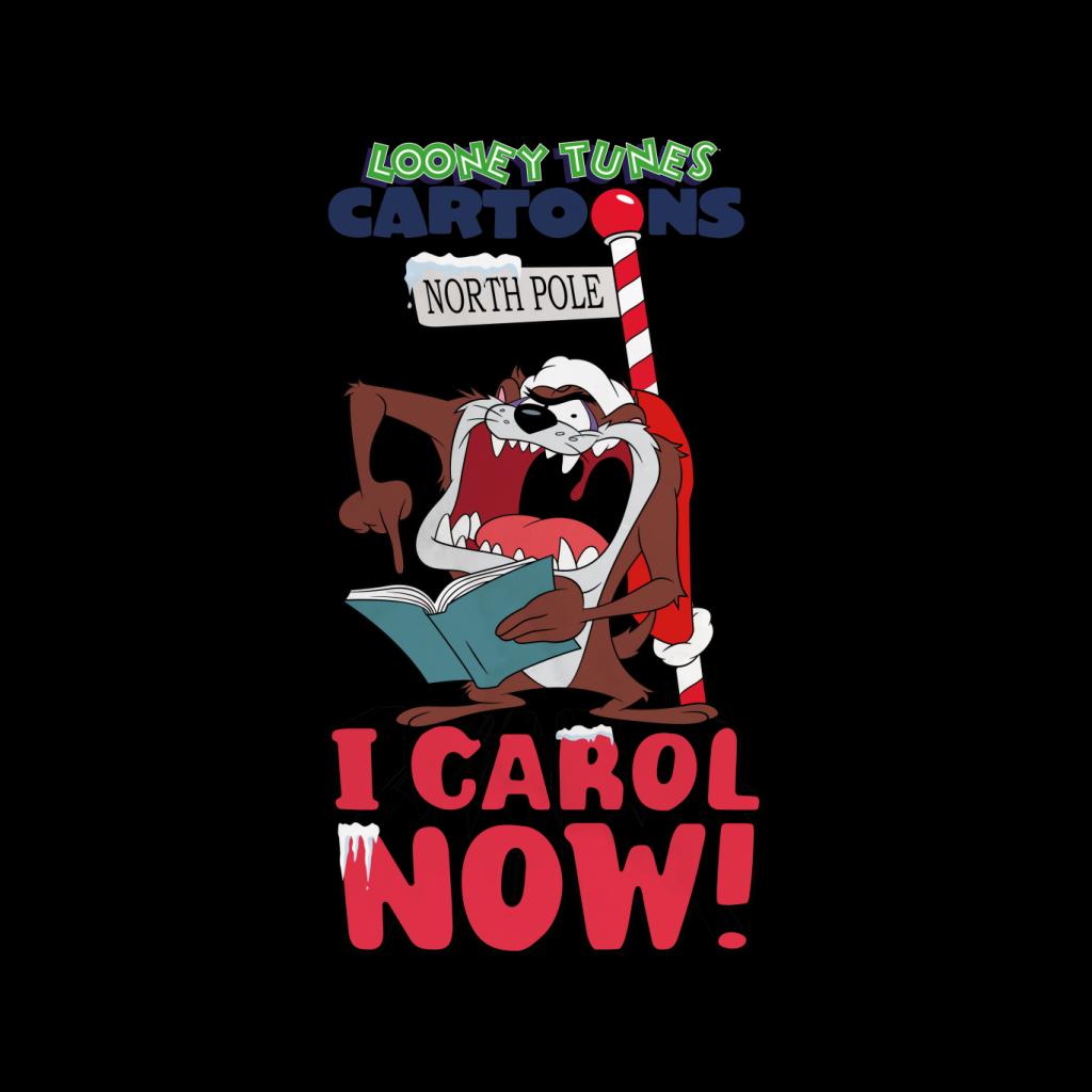 Looney Tunes Christmas Taz I Carol Now Men's T-Shirt-ALL + EVERY