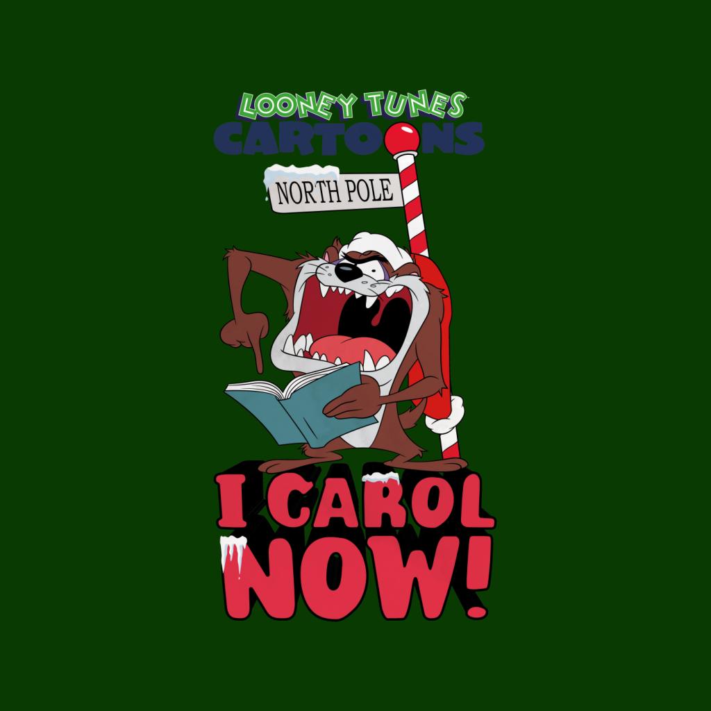 Looney Tunes Christmas Taz I Carol Now Men's T-Shirt-ALL + EVERY