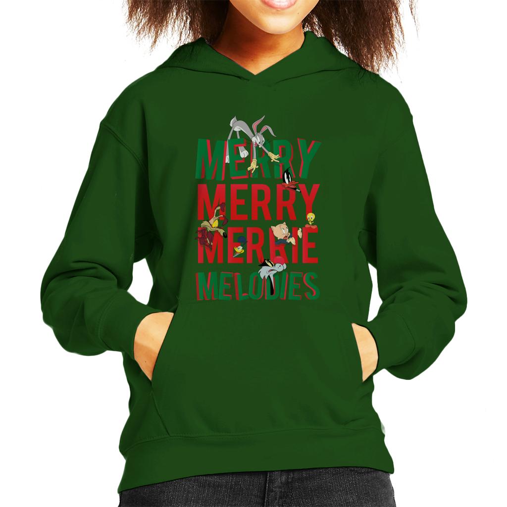 Looney Tunes Christmas Bugs Bunny Merry Melodies Kid's Hooded Sweatshirt-ALL + EVERY