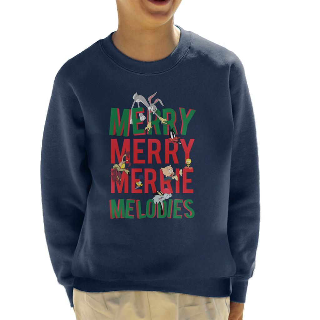 Looney Tunes Christmas Bugs Bunny Merry Melodies Kid's Sweatshirt-ALL + EVERY