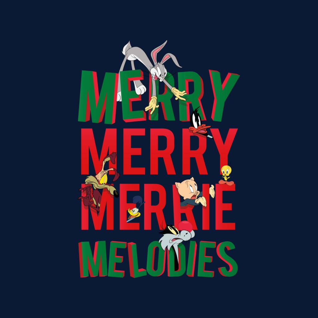 Looney Tunes Christmas Bugs Bunny Merry Melodies Men's T-Shirt-ALL + EVERY