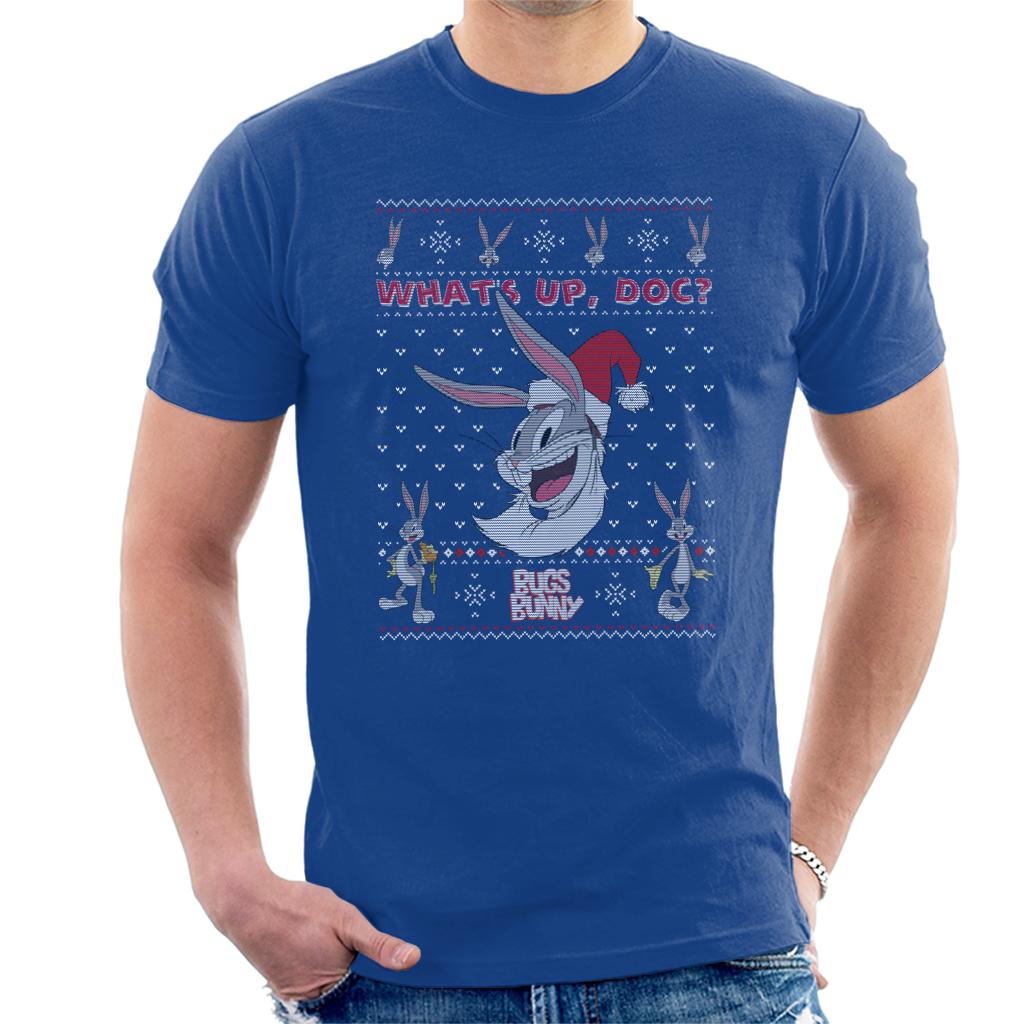 Looney Tunes Christmas Bugs Bunny What's Up Doc Men's T-Shirt-ALL + EVERY