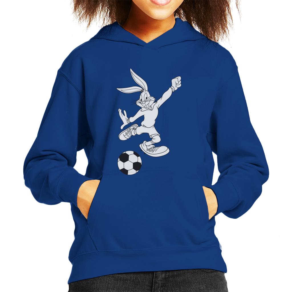 Looney Tunes Football Bugs Bunny Strike Kid's Hooded Sweatshirt-ALL + EVERY