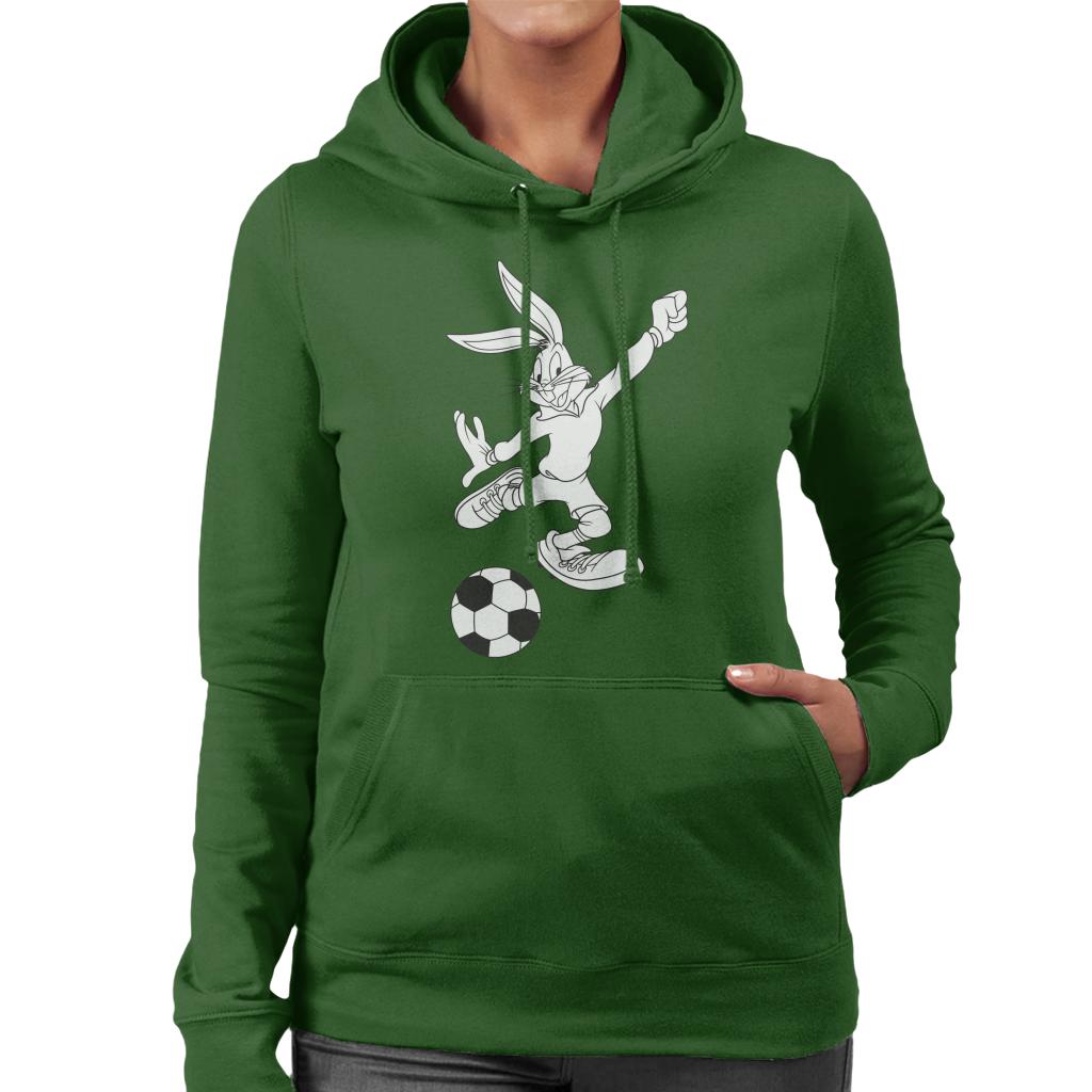 Looney Tunes Football Bugs Bunny Strike Women's Hooded Sweatshirt-ALL + EVERY