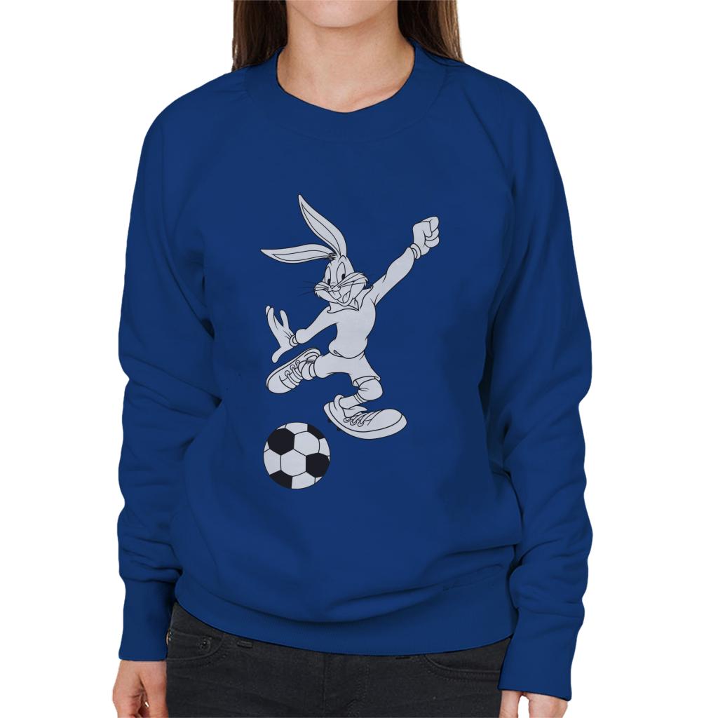 Looney Tunes Football Bugs Bunny Strike Women's Sweatshirt-ALL + EVERY